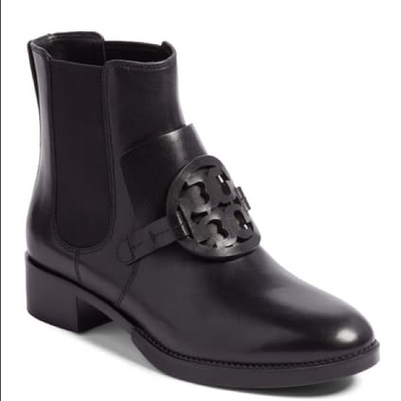 Tory Burch, Miller Logo Medallion Chelsea Bootie - Picture 1 of 12